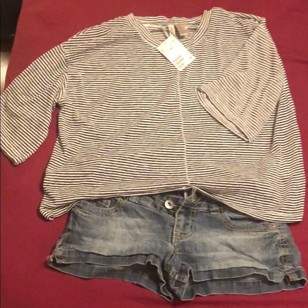 H&M and So shorts/shirt combo!